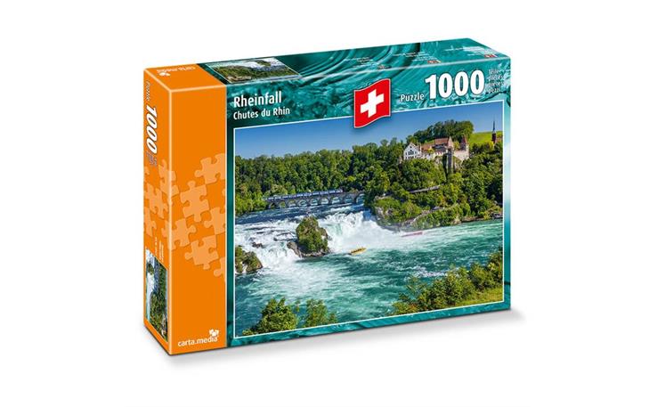 Carta Media 07271 Rheinfall mit Schloss Laufen Puzzle 1000 Teile