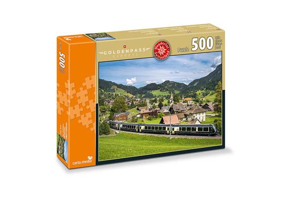 Carta Media 07782 Puzzle Goldenpass Express, 500 Teile