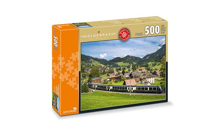 Carta Media 07782 Puzzle Goldenpass Express, 500 Teile
