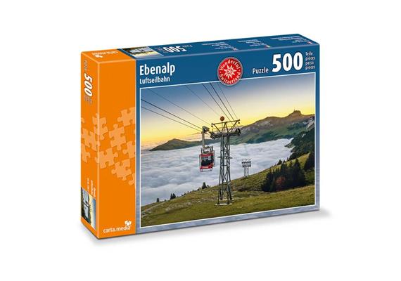 Carta Media 07785 Puzzle Ebenalp Luftseilbahn, 500 Teile