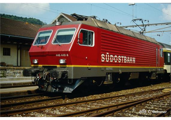 ESU 31661 E-Lok Re 4/4 IV 446 448 rot SOB, H0 DC/AC Digital Sound