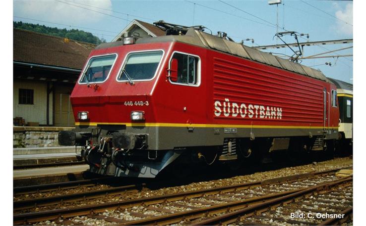 ESU 31661 E-Lok Re 4/4 IV 446 448 rot SOB, H0 DC/AC Digital Sound