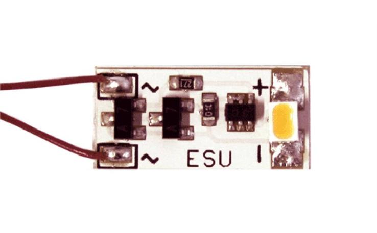 ESU 50704 Innenbeleuchtung, Führerstand, 1 LED, "Warm White", 15,0mm x 6,9mm x 2,3 mm