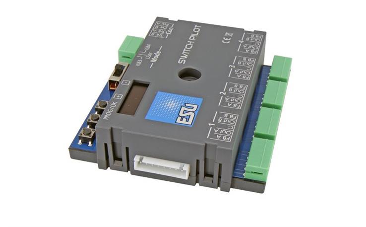 ESU 51830 SwitchPilot 3, 4-fach Magnetartikeldecoder, DCC/MM, OLED
