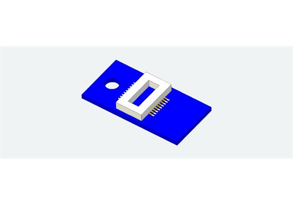 ESU 51999 Adapterplatine Next18 für 6 Ausgänge, Lötkontakten und angelöteten Kabeln