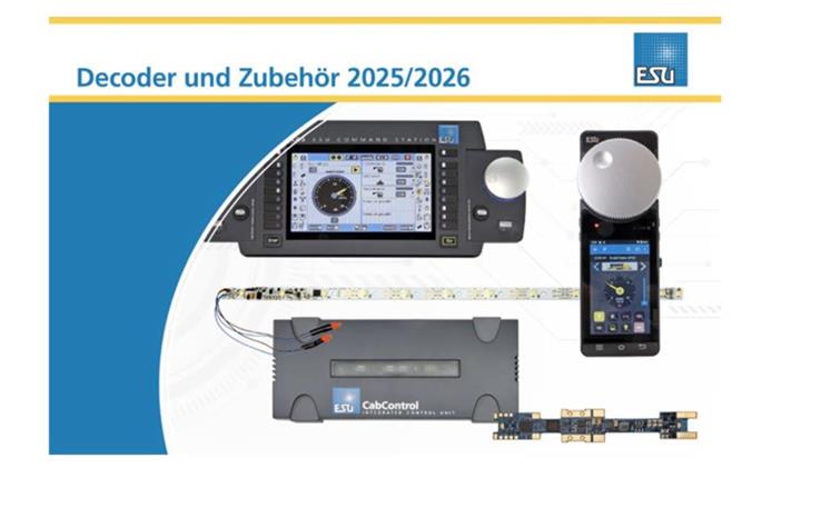 ESU 52984 Decoder und Zubehör 2025/2026, Produktübersicht