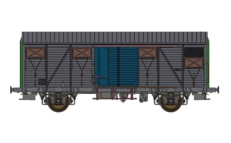 Exact-Train 20950 Gedeckter Güterwagen Gs OSE, H0