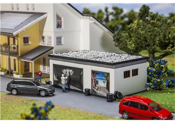 Faller 130620 Doppelgarage mit Antriebsteile