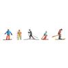 Faller 151650 Beim Wintersport, Set mit 6 Figuren