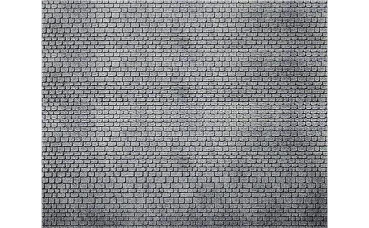 Faller 170805 Dekorplatte, Läufermauerwerk-Quader, grau