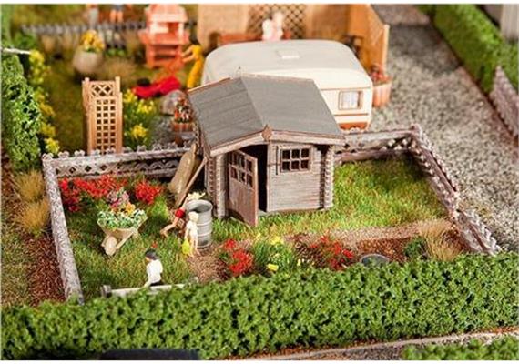 Faller 180492 Schrebergarten mit kleinem Gartenhäuschen Spur H0