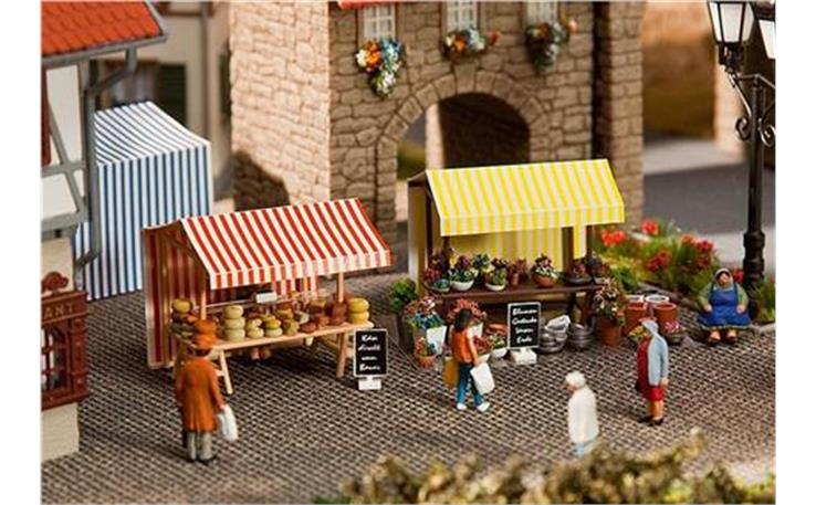 Faller 180614 Blumen- und Käsestand