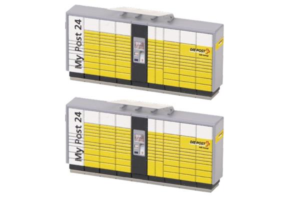 Faller 190105 H0 2 Packstationen Schweiz 1/87 *** Sonderserie Schweiz ***