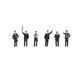 Faller 190785 SBB Bahnpersonal, Set mit 6 Figuren