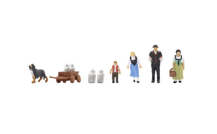 Faller 190787 Auf dem Land, Set mit 5 Figuren und Zubehör