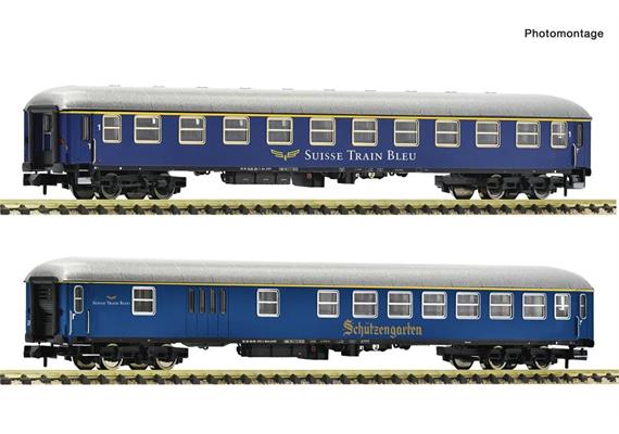 Fleischmann 6260083 Personenwagen-Set 2-tlg Suisse Train Bleue, Spur N