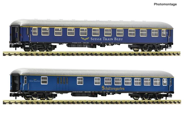 Fleischmann 6260083 Personenwagen-Set 2-tlg Suisse Train Bleue, Spur N