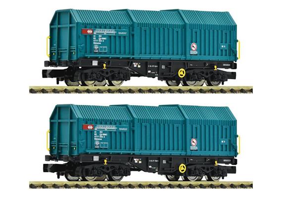 Fleischmann 6660037 Teleskophaubenwagen-Set 2-tlg SBB, Spur N