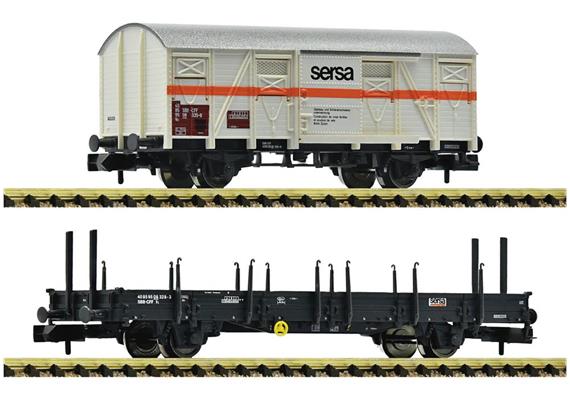 Fleischmann 6660042 Bauzug Sersa Wagenset 2-tlg, Spur N