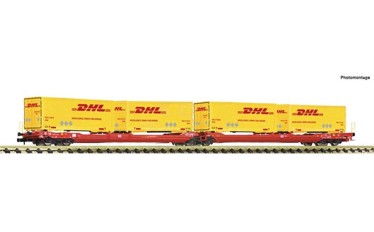 Fleischmann 6660051 Doppeltaschen-Gelenkwagen T3000e "DHL" DB AG, Spur N