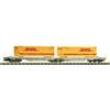Fleischmann 6660069 Doppeltaschenwagen T2000 AAE + DHL, Spur N