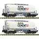 Fleischmann 6660090 Silowagenset 2-tlg Jura Cement/Wascosa, Spur N
