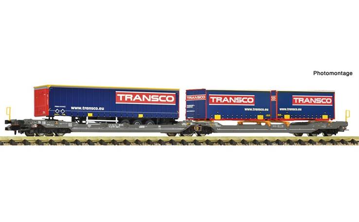 Fleischmann 6660151 Doppeltaschenwagen T3000e "Transco" Hupac, Spur N