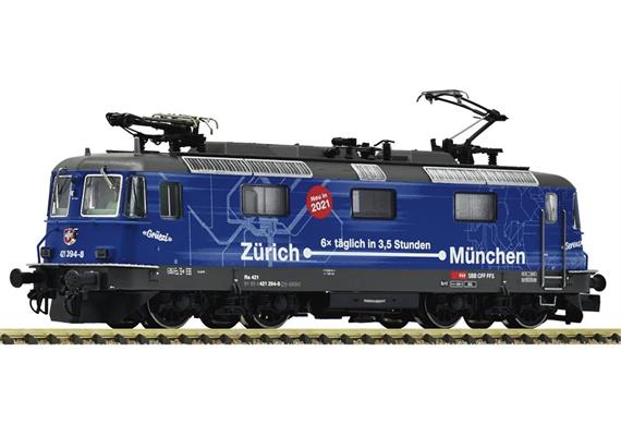 Fleischmann 732475 E-Lok Re 421 Zürich-München SBB, Spur N Digital Sound