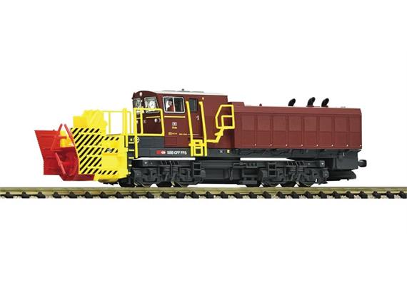 Fleischmann 7370021 Beilhack Schneeschleuder SBB, Spur N Digital Sound