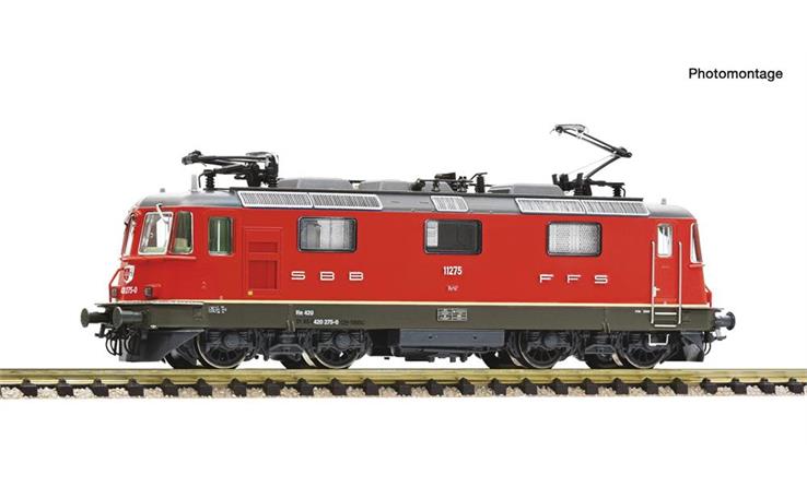 Fleischmann 7570045 E-Lok Re 4/4II rot SBB, Spur N Digital Sound