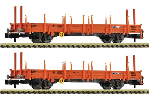 Fleischmann 825752 Schwenkrungenwagen Set 2-tlg Gattung Ks, der Wascosa, Spur N
