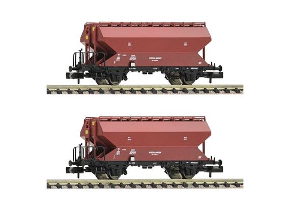 Fleischmann 830310 Getreidesilowagen Set 2-tlg Tgpps braun BLS, Spur N