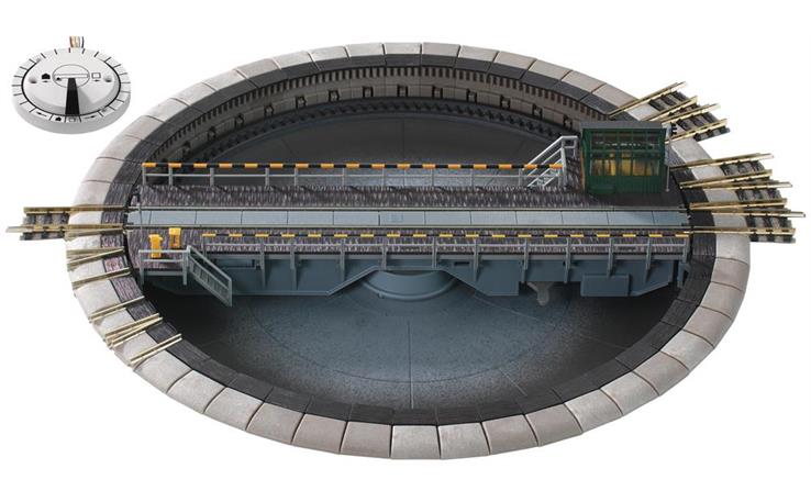 Fleischmann 9152 Komfort-Drehscheibe 9152 C ("denkend") mit elektrischem Antrieb, Spur N