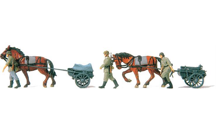 Gefechtskarren DR und Pferd mit Zubehör
