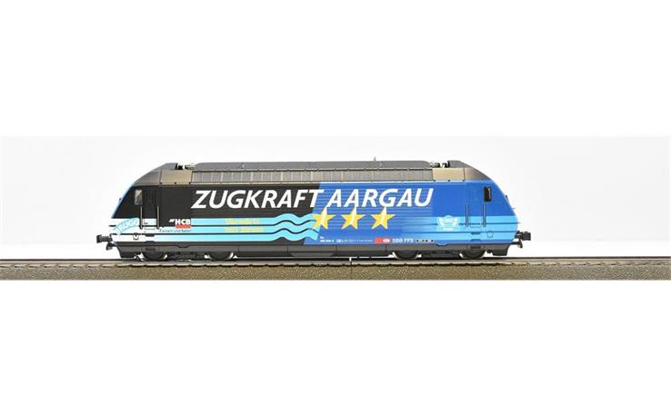 Hag 076 E-Lok Re 460 Werbelok Zugkraft Aargau HCB SBB, H0 AC Analog