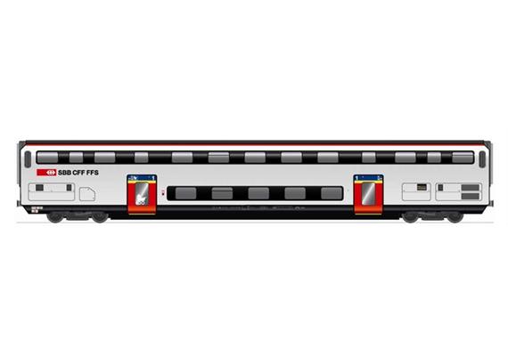 Hag 61040 IC2000 1. Kl. Personenwagen SBB, H0 AC