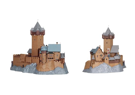 Harz Weihnachtskugel Winterlandschaft mit Verpackung