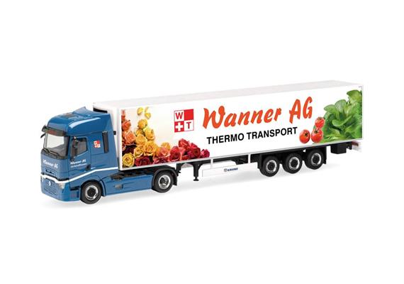 Herpa 321242 Herpa Renault T facelift Kühlkoffer-Sattelzug "Wanner AG" (CH) 1/87