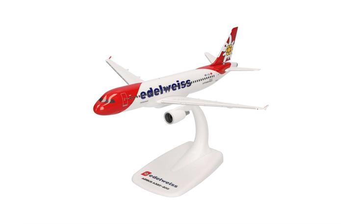 Herpa 614597 Edelweiss Air Airbus A320 1/200