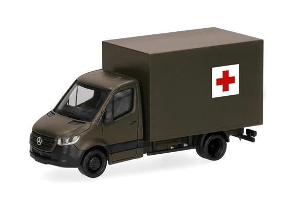 Herpa 700979 Mercedes-Benz Sprinter '18 mit Kofferaufbau "Schweizer Armee/Rotes (CH) 1/87