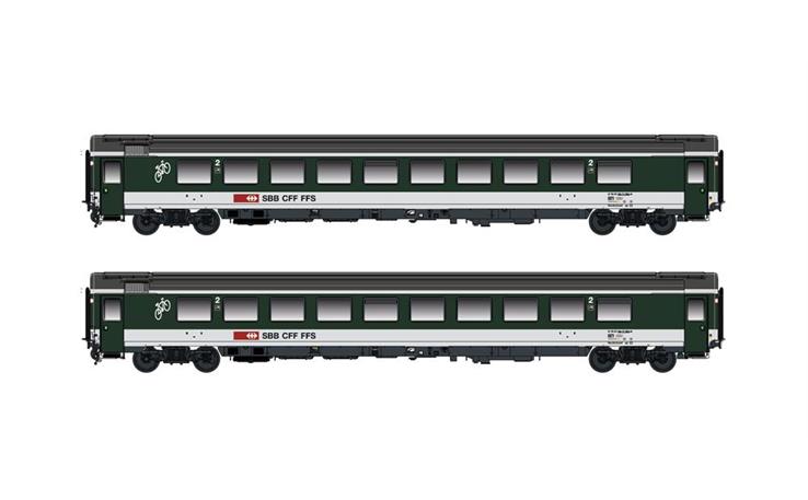 Hobbytrain H25502 Personenwagen-Set Bpm 2-tlg SBB, Spur N