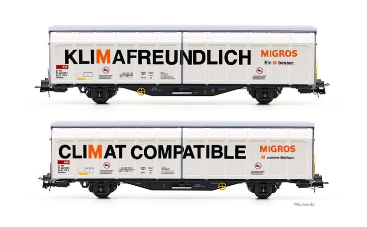Hobbytrain H45102 Schiebewandwagen Hbbillns Migros SBB, H0