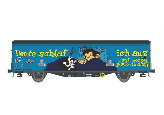 Hobbytrain H45103 Schiebewandwagen Hbbillns Graffiti-Serie (1) SBB, H0