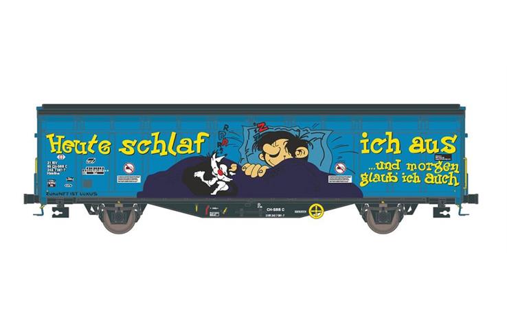 Hobbytrain H45103 Schiebewandwagen Hbbillns Graffiti-Serie (1) SBB, H0