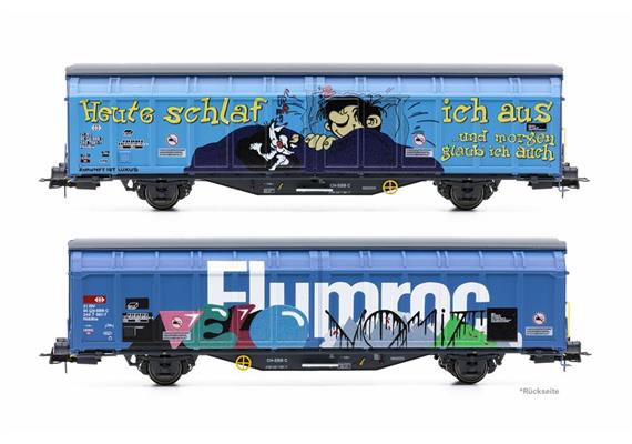 Hobbytrain H45103 Schiebewandwagen Hbbillns Graffiti-Serie (1) SBB, H0