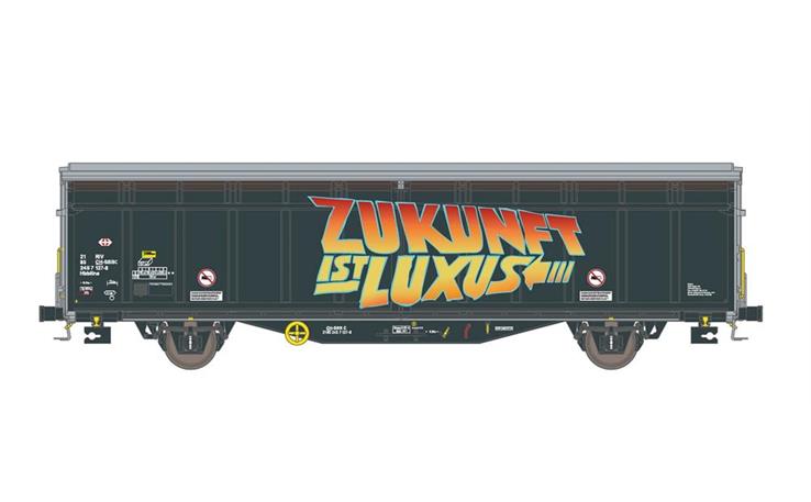 Hobbytrain H45104 Schiebewandwagen Hbbillns Graffiti-Serie (2) SBB, H0