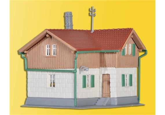 Holz Fotorahmen mit Rotem Herz zum Aufhängen und stehend 2 assortiert