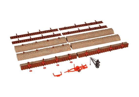 Holz Herz rot mittel mit Glocke, 4 x 2.5cm, 3 assortiert - 24 Stk im Display