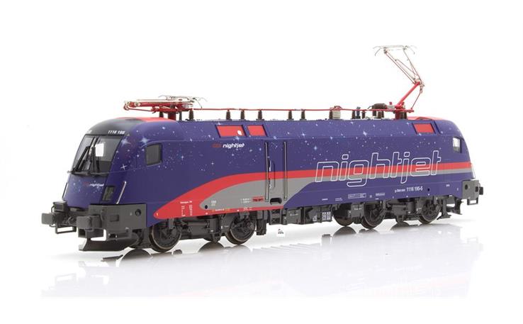 Jägerndorfer 18202 E-Lok Rh 1116 Nightjet Taurus ÖBB, H0 AC Digital Sound
