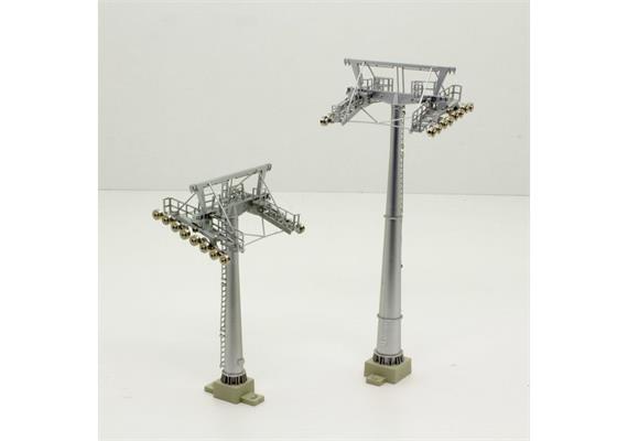 Jägerndorfer 50400 Set mit je einer 160mm und einer 120mm Stütze 1/87